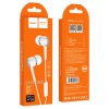 Słuchawki przewodowe M19 JACK 3.5MM z mikrofonem 1.2M Biały