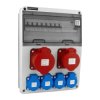 Rozdzielnica budowlana TOMEK-S/FI 1x32A/5P 1x16A/5P 4x230V FR IP44 SONDER-FP3016
