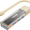 Unitek Hub dwukierunkowy USB C/USB A 5Gbps kremowy