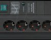 1256000698 Power strip, 8-way, SPD, switch, 3 m
