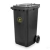 Mobilny kosz na odpady 240L z pokrywą, ESD Safe