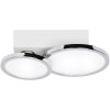 LightMe LM85654 LED Ceiling Light 16W Chrome Monochrome GU10 2Pieces