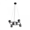 Lampa wisząca z kloszami na obręczy ANABELLE czarna 6xG9 6843 TK Lighting