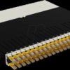 PONEX8UTPYL Cable management system, 24 Port, Cat.6a UTP, 0,8 m, yellow