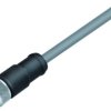 Sensor actuator cable, M12-cable socket, straight to open end, 5 pole, 2 m, PVC, gray, 4 A, 79 3540 12 05