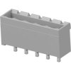 Pin header, 5 pole, pitch 5 mm, straight, gray, 1546211-5