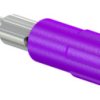 2 mm socket, solder connection, mounting Ø 3.9 mm, purple, 63.9318-26