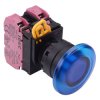 YW1L-M4E02Q3S Blue 12V illuminated 22mm Mushroom Momentary Push Button Switch 2NC IP65 IDEC
