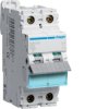 Wyłącznik nadprądowy 2P D 2A 10kA AC MCB NDN202