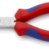 Szczypce tnące półokrągłe (szczypce radiowe) z wielokomponentowymi nasadkami chromowane 140 mm KNIPEX 25 05 14