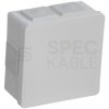 Puszka instalacyjna pusta natynkowa typu KLIK z dławikami gumowymi x6 86x86x40mm hermetyczna IP55 biała ViPlast