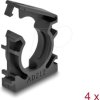 60485 Cable sleeve holder with locking clip 21.2 mm 4 pieces black