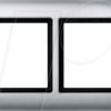 400260 Aqua design frame - 2-gang, aluminium