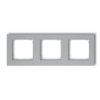 Mini Ramka Potrójna Srebrny Metalik 7Mr-3