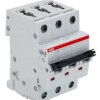 Wyłącznik nadprądowy MCB, Typ B, 3-biegunowy, 40A, 400V, na szynę DIN, ABB S203-B40, S200