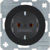 BERKER R.1/R.3 Gniazdo schuko czarny 47432045 HAGER