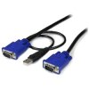 StarTech.com SVECONUS15 StarTech.com 15 ft 2-in-1 Ultra Thin USB KVM Cable