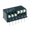 Dip switch x6 kątowy czarny