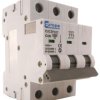 Wyłącznik nadprądowy MCB, Typ C, 3-biegunowy, 16A, 230V, na szynę DIN, Europa EUC3P16C, EUC