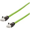 Metz Connect 142M2X55010 RJ45 cable CAT 6A S/FTP 1.00 m Green PUR coating