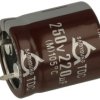 Kondensator; SNAP-IN; elektrolityczny; 220uF; 250V; TDC; TDC250VS220M22x25; 20%; fi 22x25mm; 10mm; przewlekany (THT); luzem; -40