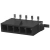 Pin header, 5 pole, pitch 3 mm, straight, black, 2-1445053-5