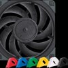 NF-A12X25 PWM CH.BK.S Noctua NF-A12x25 PWM chromax.black.swap case fan, 120 mm