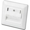 Front plate, for Keystone module, 3 x RJ45, (W x H x D) 80 x 80 x 27 mm, white, DN-93821