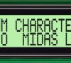 Wyświetlacz monochromatyczny LCD, , Alfanumeryczny, Midas
