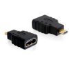 Delock 65242 HDMI Adapter [1x Micro HDMI™ - 1x HDMI socket] Black