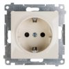 Simon 54 Gniazdo Pojedyncze Schuko Z/U 16A Ip20 Z Przesłoną Torów Kremowe...