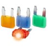 Automotive flat fuse, with LED, 20 A, 32 V, yellow, (L x W x H) 10.9 x 3.8 x 16.55 mm, 341831