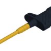 Clamp test probe, black, max. 5.5 mm, L 127.5 mm, CAT III, socket 4 mm, 972309100