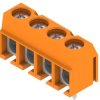 PCB terminal, 4 pole, pitch 5 mm, AWG 26-14, 15 A, screw connection, orange, 1234650000