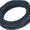 Counter nut, M12, 17 mm, black, 53119100