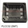 PLCC socket 32 lead low profile (SMT) - Winslow Adaptics