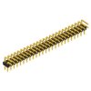Pin header, 50 pole, pitch 2.54 mm, angled, black, SL LP 4 041 50 G