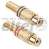 Gniazdo cinch/RCA metalowe złocone