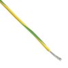 Przewód montażowy 0,5 mm² Zielony/Żółty TE Connectivity Polialken 20 AWG 600 V dł. 100m 19/32 AWG +150°C AS-81044,