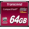 Karta pamięci flash CompactFlash, 64 GB, Transcend MLC -25 → +85°C 800x