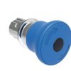 Metalowy przycisk grzybkowy podświetlany odblokowanie przez obrót fi40mm normalne zatrzymanie Niebieski LPSBL6646