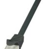 kabel LAN LogiLink CP2033U, 1 szt., RJ45, CAT 6, U/UTP, 1.00 m, czarny