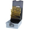 RUKO 250215TRO Twist Drill Set 25-Piece HSS-G TiN Coated 1-13mm