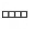 MINI Ramka poczwórna grafitowa 11MR-4