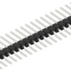 Pin header, 20 pole, pitch 2.54 mm, straight, black, 10050577