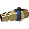 Nipple, L 36.5 mm, 35 bar, brass, for jacks, 137575