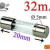 32mA bezpiecznik szklany zwłoczny; 5x20mm