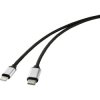 Renkforce RF-4353446 USB cable USB 2.0 USB-C to Lightning 1m Black