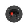 Gniazdo głośnikowe ze złączami zaciskowymi, 2-pin, okrągłe 75mm