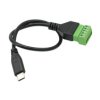 5-Pin Type-C Male to Solderless Terminal Power Cable (30cm, 5V 2A Output)